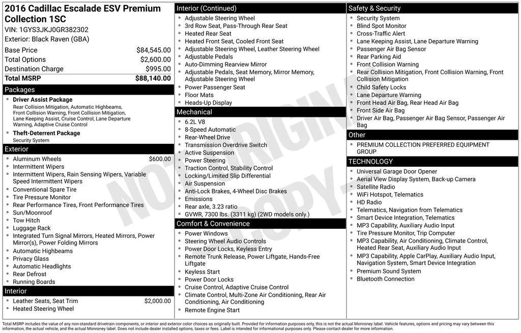 cadillac escalade esv 2016 1GYS3JKJ0GR382302 image cadillac escalade esv 2016 1GYS3JKJ0GR382302 image